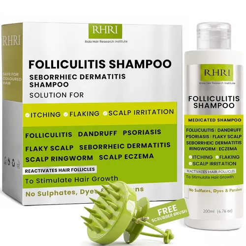Vista 6 de Foliculitis Scalp Spray Tratamiento de la caspa para cuero cabelludo seco e irritado