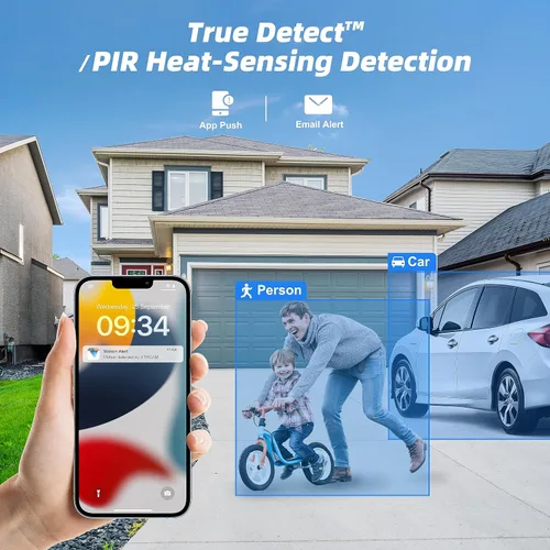 Vista 5 de Swann Cámara de seguridad domo NVR complementaria 6K, cámara IP para interior y exterior, CCTV con cable PoE de 12 MP, audio de 2 vías, análisis