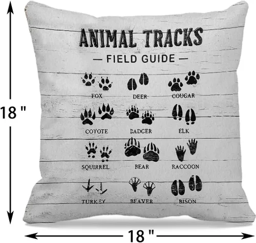 Vista 3 de Juego de 4 fundas de almohada decorativas de cabaña de 18 x 18 pulgadas, almohadas de cabaña, decoración de cabaña de troncos, fundas de almohada 4