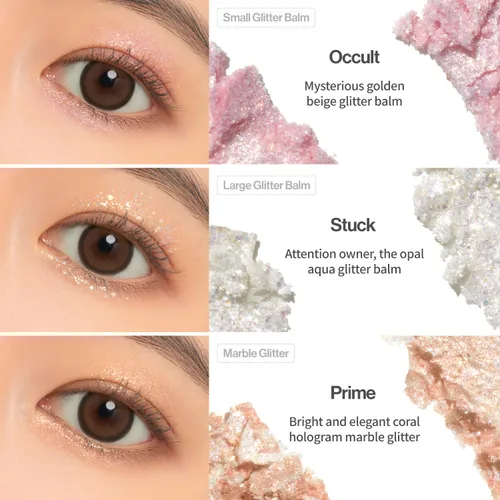 Vista 7 de UNLEASHIA Glitterpedia Paleta de sombras de ojos NO1 – Paleta de sombras de ojos brillantes con texturas versátiles con purpurina – Paleta