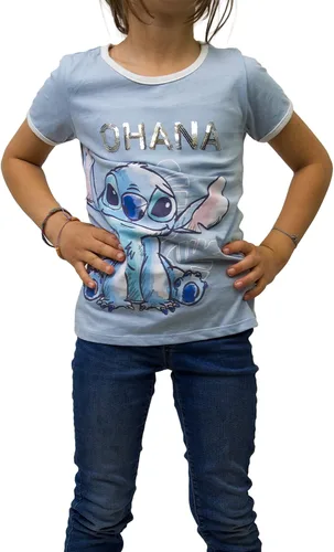 Vista 2 de Disney Camiseta Lilo & Stitch Ohana delantera y trasera para niña
