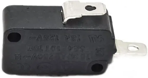 Vista 2 de WB24X10146 Interruptor de bloqueo de puerta de microondas, blanco, actuador de botón, operación automática
