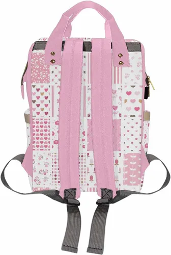 Vista 2 de MyPupSocks Bolsa de pañales personalizada, bolsa de hombro verde plam, bolsa casual, Multi02, Mochilas Daypack