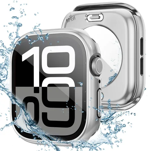 Vista 25 de Tensea - Funda protectora de pantalla impermeable para Apple Watch (2 en 1) para Apple Watch Serie SE 6, 5, 4, accesorios de 40 mm, iWatch protector