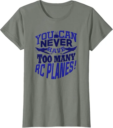 Vista 11 de RC Plane You Can Never Have Too Many RC Aviones Hobby Lover - Camiseta, gris, S