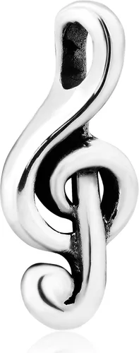 Vista 2 de Treble Clef .925Plata Esterlina Musical Colgante