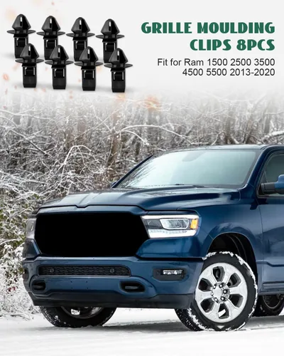 Vista 2 de Clips de moldeo de rejilla para Ram 1500 2013 2014 2015 2016 2017 2018 2019 2020, apto para Ram 2500 3500 4500 5500 2013 2014 2015 2015 2010 6 201 7