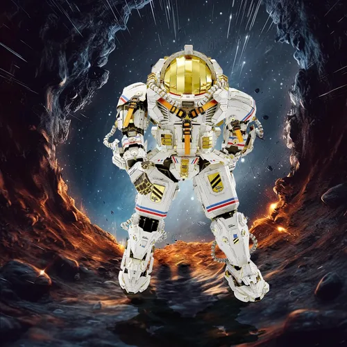 Vista 7 de Piececool Rompecabezas de metal 3D para adultos, kit de modelo de traje espacial de astronautas, traje espacial de alta calidad, kits