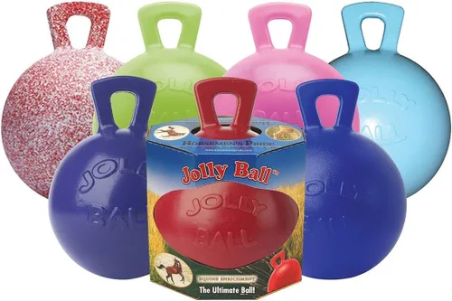 Vista 8 de Horsemen's Pride Pelota Jolly para caballo de 10 pulgadas con aroma a manzana Manzana verde