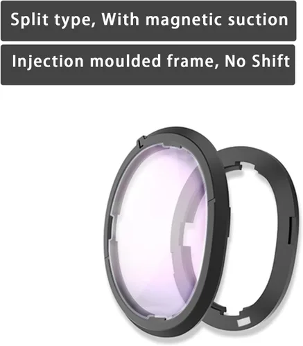 Vista 5 de Growalleter for Meta Quest 3 Accessories-Magnetic Eyeglass Frames, VR Lens Protector Frame for Quest 3 Headset, Anti-Scratches Glass Spacer
