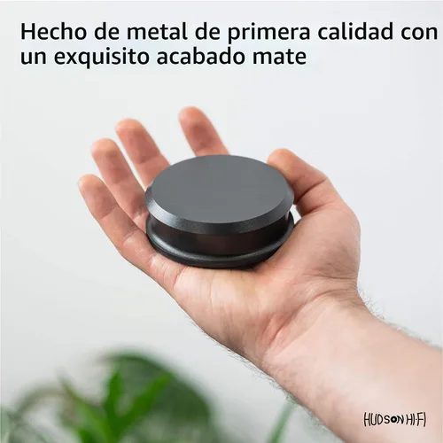 Vista 3 de Hudson Hi-Fi SmallBen - Estabilizador de peso con almohadilla protectora de cuero, peso de vinilo de 9 onzas, estabilizador LP duradero y elegante