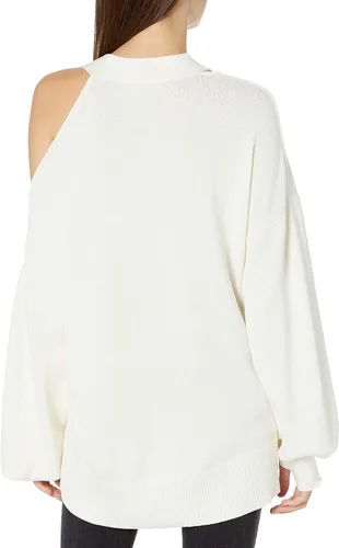 Vista 2 de The Drop Suéter holgado con cuello en V y hebilla para mujer lucyswhims