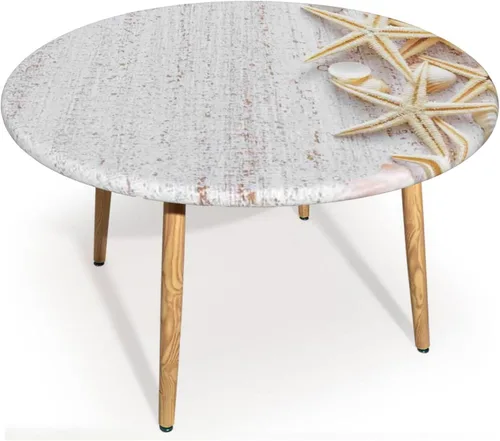 Vista 14 de Mantel redondo de cactus, para interiores, cocina, comedor, fiesta o al aire libre, resistente al aceite, a las manchas, mantel redondo ajustable