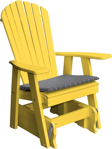 Vista 11 de Furniture Barn USA Poly Adirondack - Silla deslizante color azul Aruba Azul (Aruba Blue)