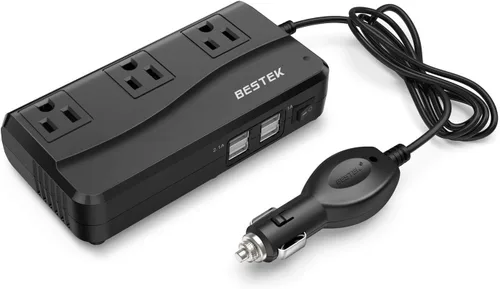 Vista 10 de Bestek Adaptador de encendedor de cigarrillos del inversor de corriente del Negro
