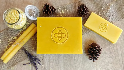 Vista 4 de Basic Honey Cuentas de cera de abeja (1 libra) 100% naturales de abejas americanas, grado cosmético