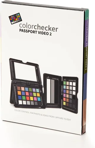 Vista 3 de Calibrite ColorChecker Passport Video 2 Kit portátil de calibración de color para foto/video, objetivos clásicos de 24 parches y balance de blancos