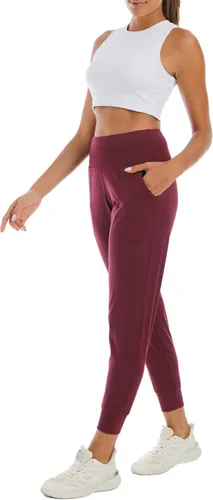 Vista 153 de Kcutteyg - Pantalones deportivos con bolsillos para mujer, diseño suave, ligero y de secado rápido, para entrenamiento, gimnasia, yoga y correr