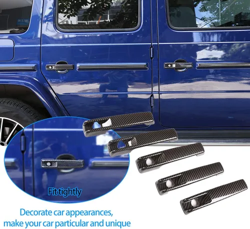 Vista 2 de Car Styling ABS Auto Exterior Puerta Manija Cubierta Trim Accesorios para Mercedes Benz Clase G W463 W464 G65 G55 G63 G500 G550 G350