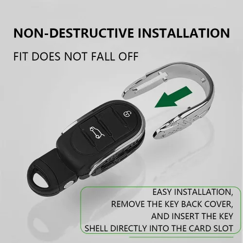 Vista 6 de Heinmo Funda de llave con control remoto de ABS para Cooper ONE S JCW Clubman Countryman F54 F55 F56 F57 F60, accesorios de estilo para coche