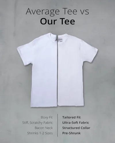Vista 5 de INTO THE AM Camiseta para hombre, manga corta, cuello redondo, suave, ajustada, tallas S a 4XL, camisetas clásicas frescas
