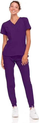 Vista 67 de Natural Uniforms Conjunto de ropa quirúrgica elástica para mujer con tallas regulares y pequeñas