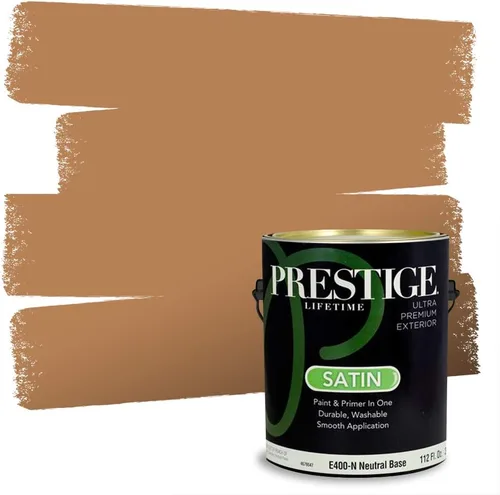 Vista 232 de PRESTIGE Pintura exterior e imprimación en uno, bronceado Aberdeen, plano, 1 galón