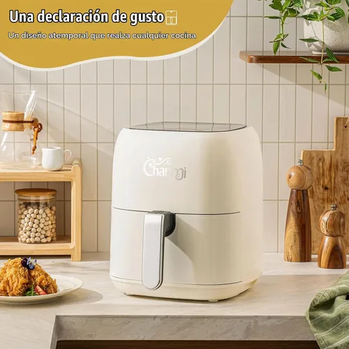 Vista 2 de Charmi - Freidora de aire de 5 cuartos de galón – Hermoso diseño retro, aspecto elegante de encimera, apagado automático seguro, pantalla táctil