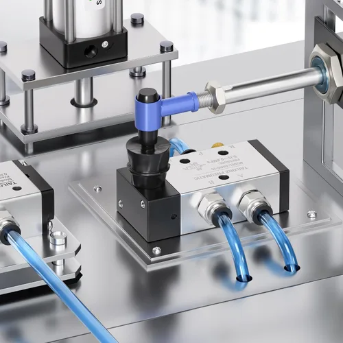 Vista 3 de TAILONZ PNEUMATIC 1/2 "NPT 5 Way 2 Postion Air Hand Palanca Válvula neumática Electroválvula de control manual Push-Pull 4H410-15