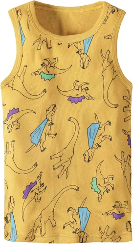 Vista 33 de Camisetas sin mangas de algodón suave para niños pequeños, paquete de 3