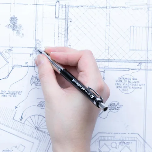 Vista 6 de Pentel GraphGear 300 - Portaminas, caja de 12 lápices, color negro (0.020 in)