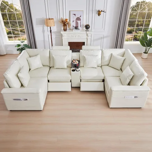 Vista 44 de RARZOE Módulo de Reposabrazos para Sofá Seccional Modular, Reposabrazos de Pana Módulo de Sofá Modular Parte Lateral para Sala de Estar Sofá