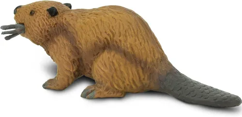 Vista 6 de Safari Ltd. Figura de castor – Figura detallada de plástico de 4 pulgadas – Divertido juguete educativo para niños, niñas y niños a partir de 3 años