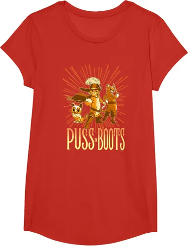 Vista 42 de DreamWorks Puss in Boots: The Last Wish Cat Trio Poster - Camiseta pequeña Negro