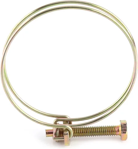 Vista 3 de Acouto Abrazadera de manguera de doble alambre de doble cable de manguera de agua Tubo de tubo de tubería de plomería Tubo de tubo de acero