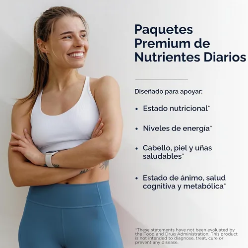 Vista 2 de Designs for Health Paquetes multivitamínicos esenciales dos veces al día
