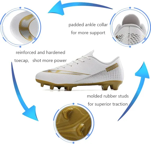 Vista 4 de Aiqzsh Zapatos deportivos de fútbol para hombre zapatos de fútbol profesionales transpirables para deportes al aire libre corrercompetencia
