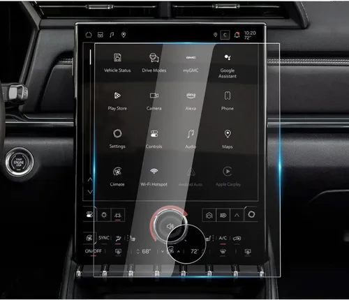 Vista 15 de Protector de pantalla digital de 12.3 pulgadas para GMC Sierra 1500 SLE/Elevation/SLT Nano Film HD Clear 6H Scratchatch, 12.3 pulgadas, cúmulo