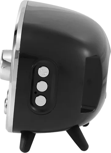 Vista 4 de Altavoz Crosley CR3039A-BK Rondo Retro portátil recargable con Bluetooth, color negro