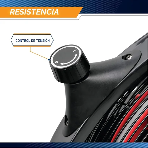 Vista 5 de Marcy Bicicleta fija de ejercicios con ventilador y resistencia de aire con manillares de doble acción
