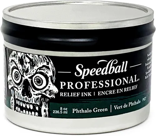 Vista 22 de Speedball Tinta de alivio profesional, azul ultramarino, tubo de 5 onzas