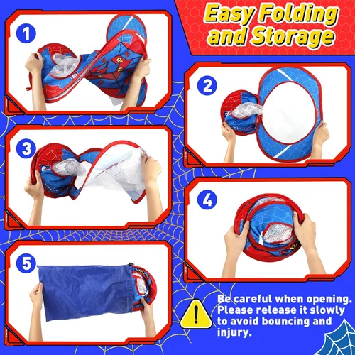 Vista 7 de Juego de lanzamiento de sacos de araña 4 en 1 para niños, juego de Cornhole para interiores y exteriores, juguetes para niños y niñas de 3 a 8 años