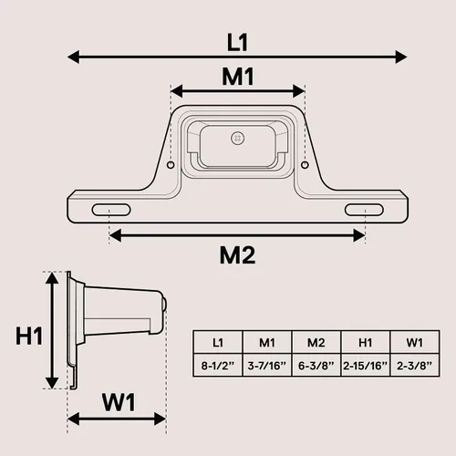 Vista 7 de True Mods - Luz LED negra para placa de matrícula para remolque de barco [montaje de soporte de acero] [DOT FMVSS 108] [SAE L] 12 V CC impermeable