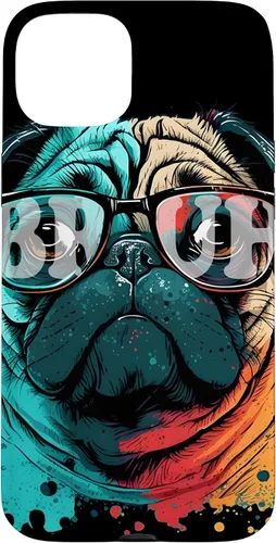 Vista 9 de Bruh Pug Aesthetic Funny Men Women Boy Girl Dog Case for iPhone 17