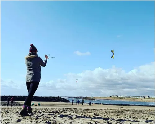 Vista 3 de Revolution Kites EXP Sport Wing Kite con tecnología Reflex (mangos/juego de línea/manual de instrucciones