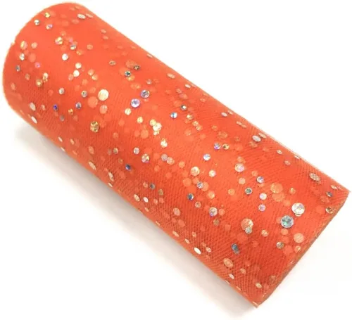 Vista 6 de Rollo de tul con lentejuelas con purpurina, decoración de boda, suministros de organza para fiestas de cumpleaños, carrete de tela, vestido tutú