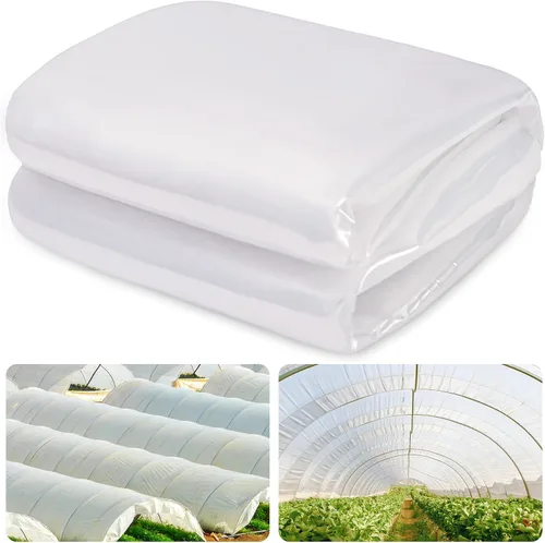 Vista 9 de Láminas de plástico transparente para invernaderos de 6 mil, película de plástico transparente para invernaderos, película de polietileno resistente