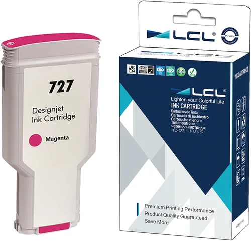 Vista 8 de LCL Cartucho de tinta de repuesto compatible para impresoras HP 727 XL F9J76A B3P19A 300ML de alto rendimiento DesignJet T920 T930 T1500 T1530 T2500
