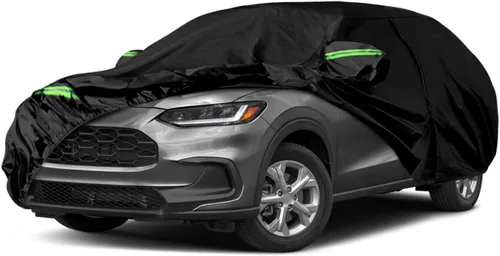 Vista 12 de Funda impermeable para auto Compatible con Honda Pilot 2002-2025, fundas para auto para todo tipo de clima 210T con interior de algodón