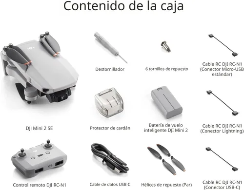 Vista 7 de DJI Mini 2 SE, dron mini liviano con video QHD, transmisión de video máxima de 10 km, tiempo de vuelo de 31 minutos, menos de 249 g, retorno